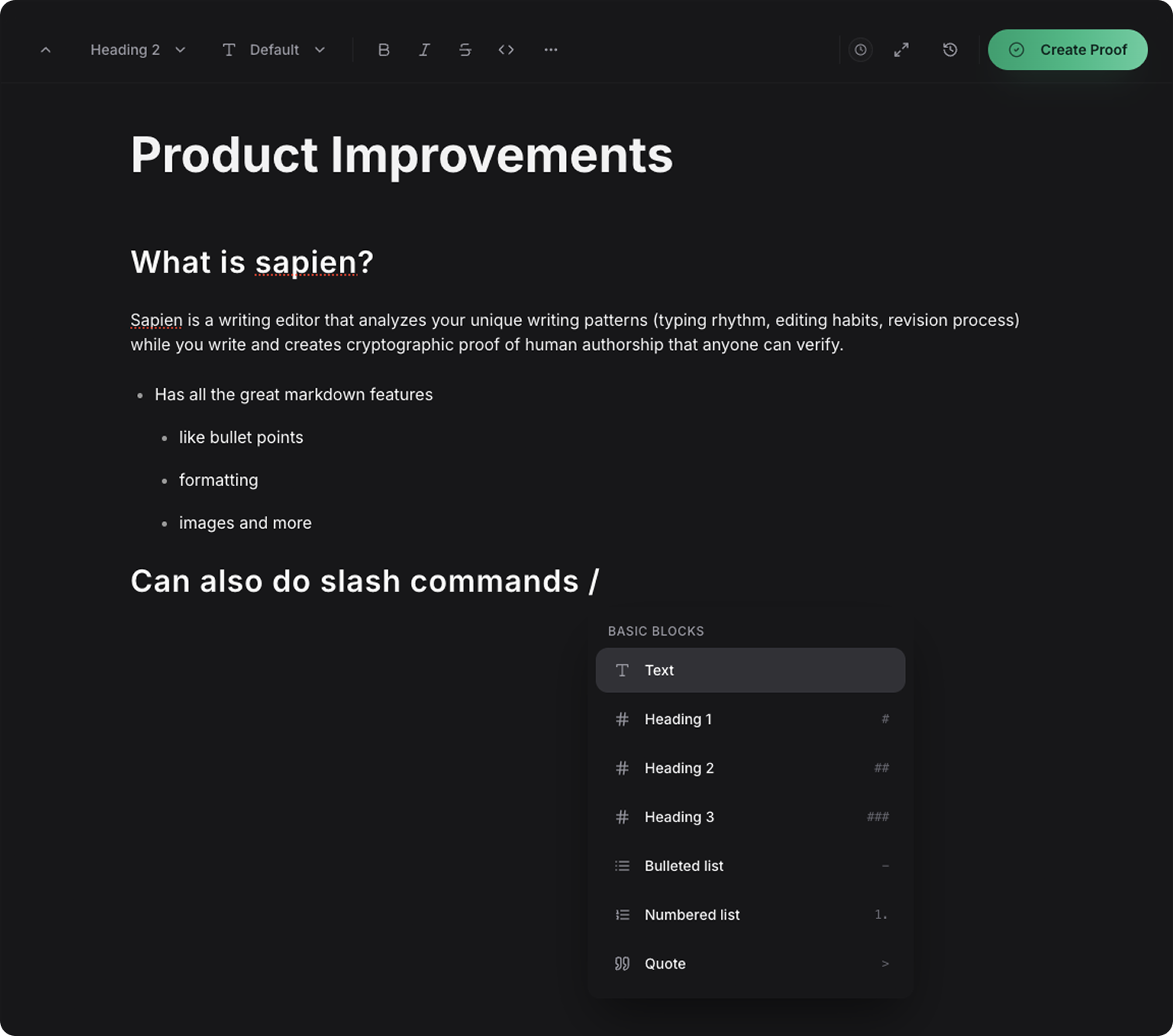 Sapien editor in action